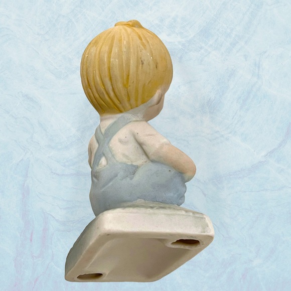 Vintage Darling Little Boy Figurine Holding Puppy - Picture 5 of 8